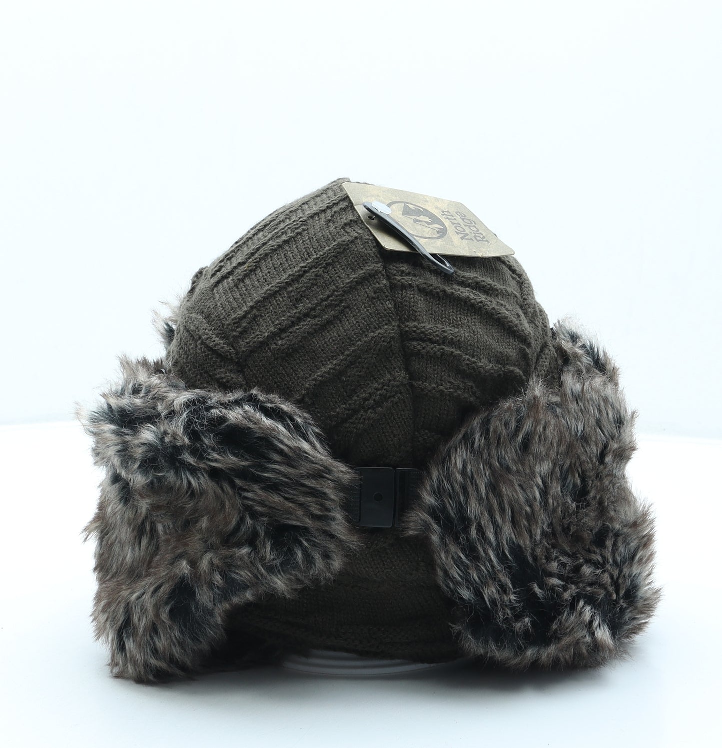 North Ridge Mens Green Acrylic Trapper Hat One Size