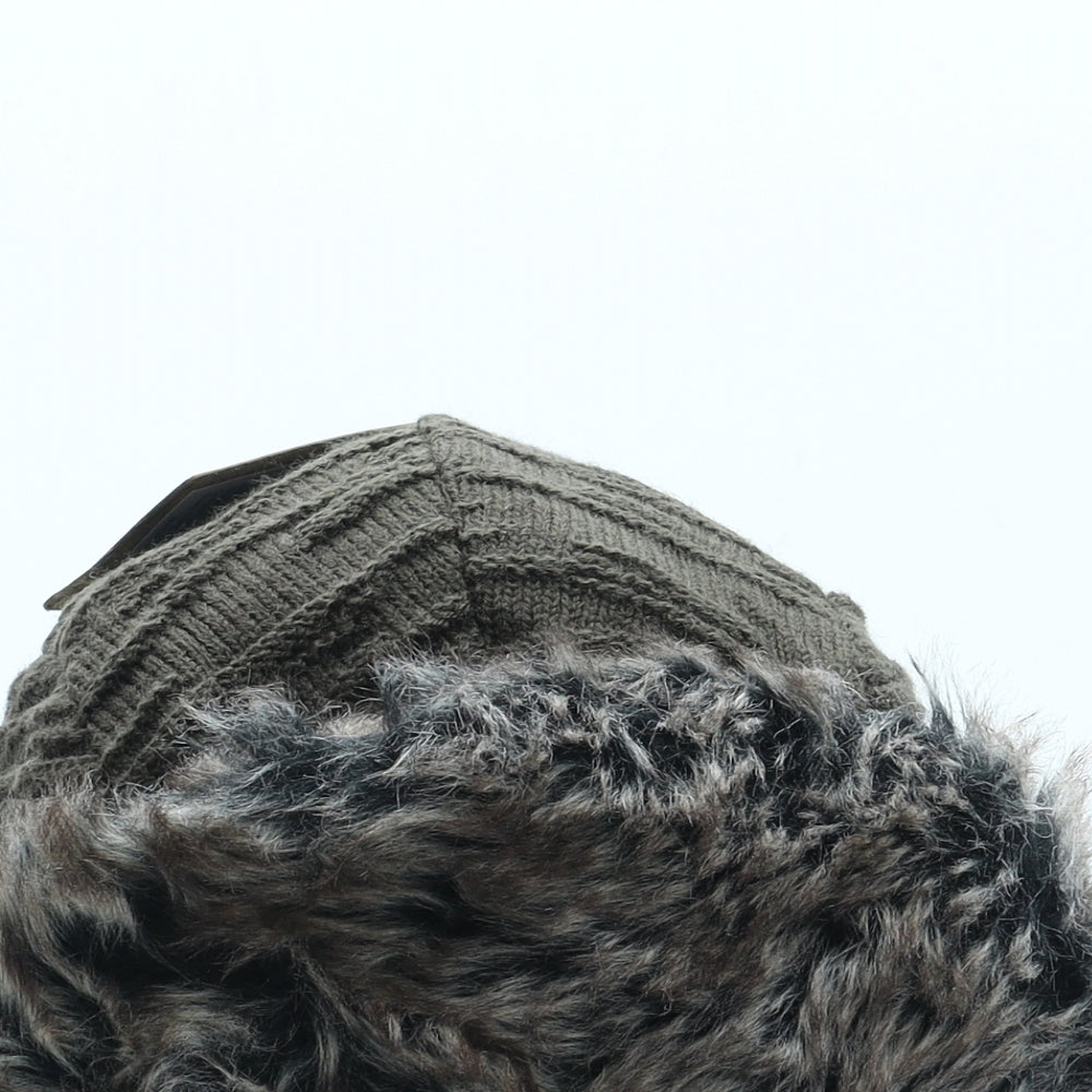 North Ridge Mens Green Acrylic Trapper Hat One Size