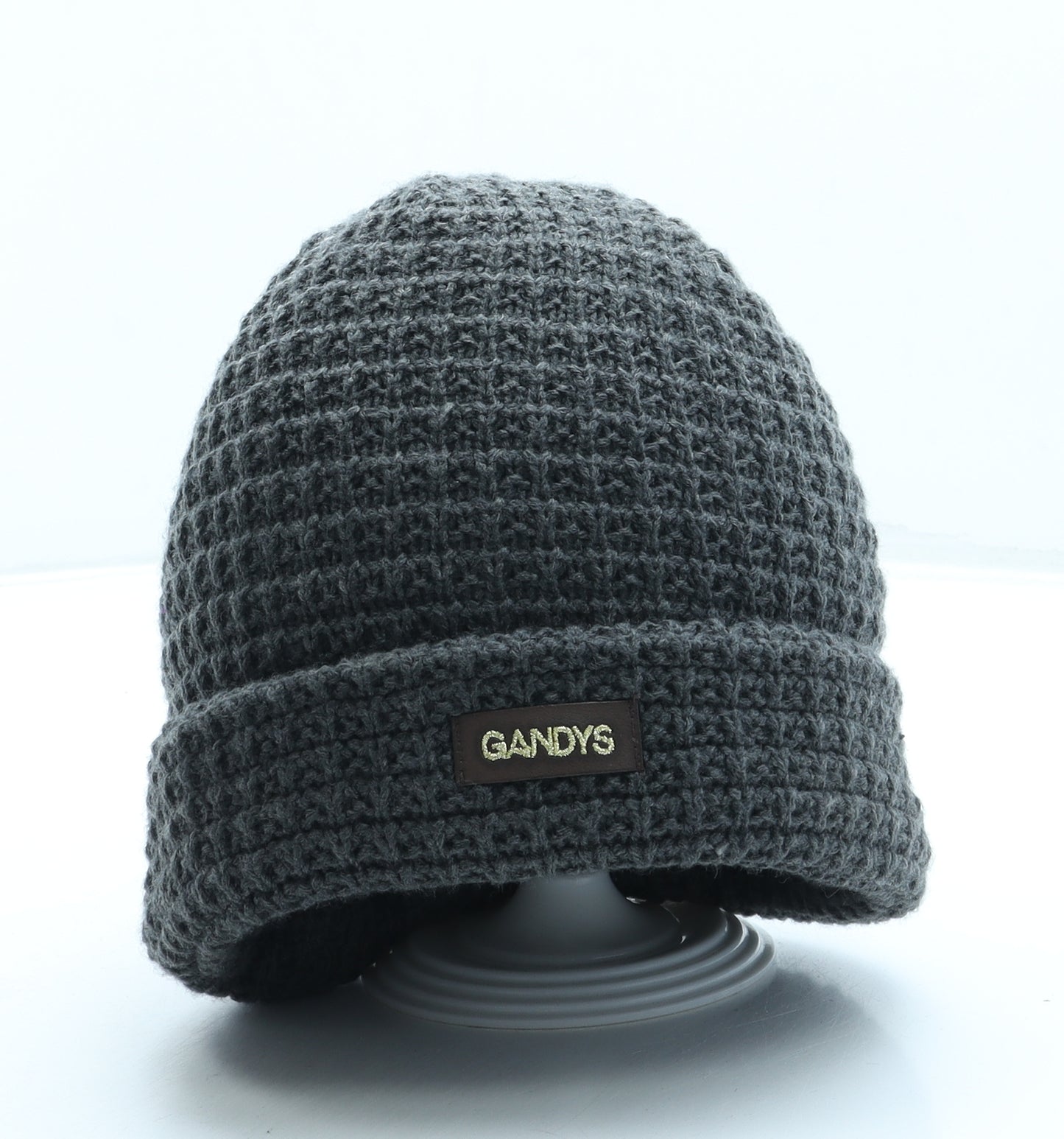 Gandys Mens Grey Acrylic Beanie One Size