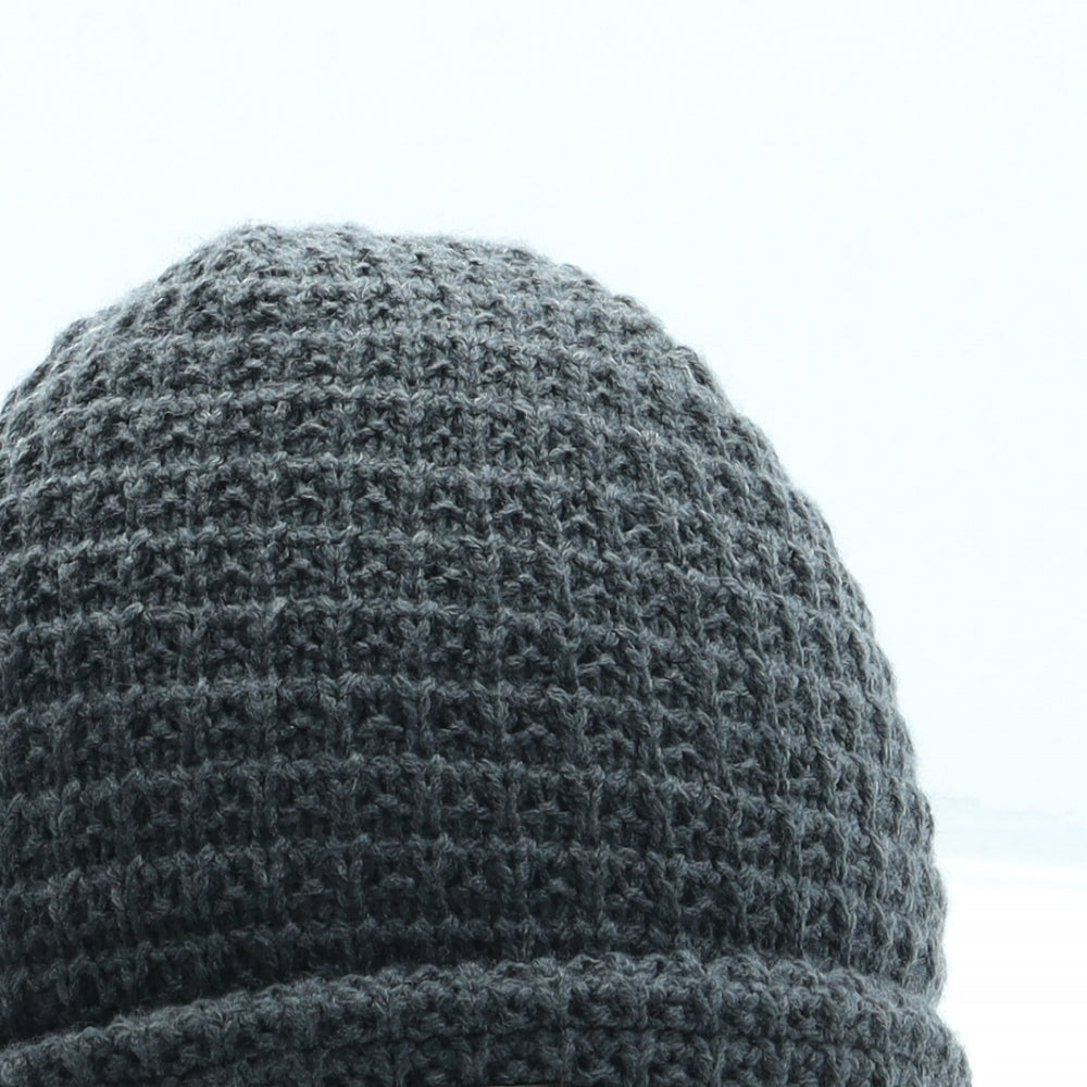 Gandys Mens Grey Acrylic Beanie One Size