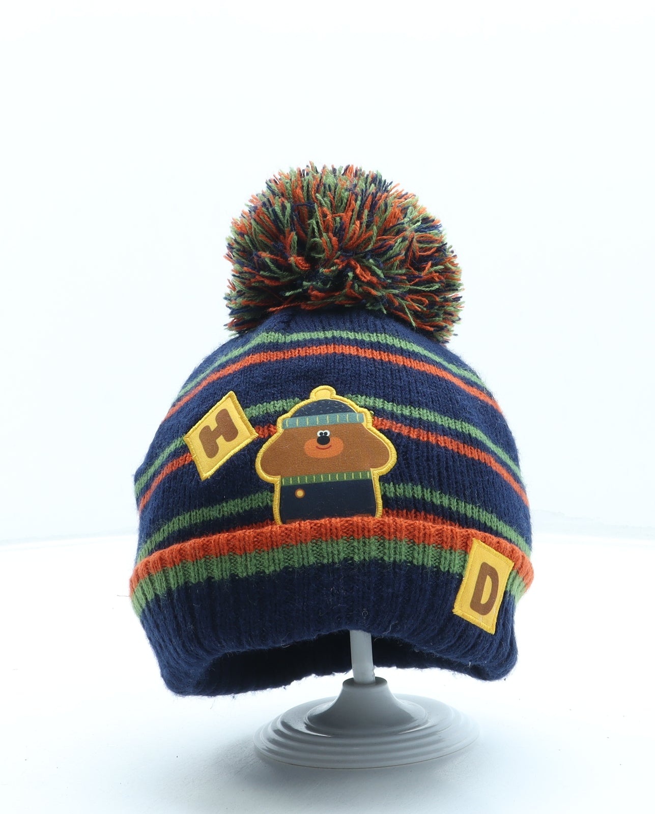 George Boys Blue Acrylic Bobble Hat One Size - Duggee