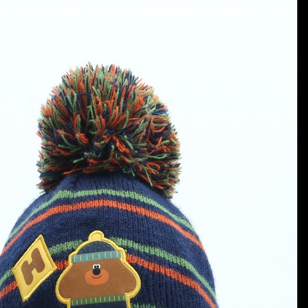 George Boys Blue Acrylic Bobble Hat One Size - Duggee