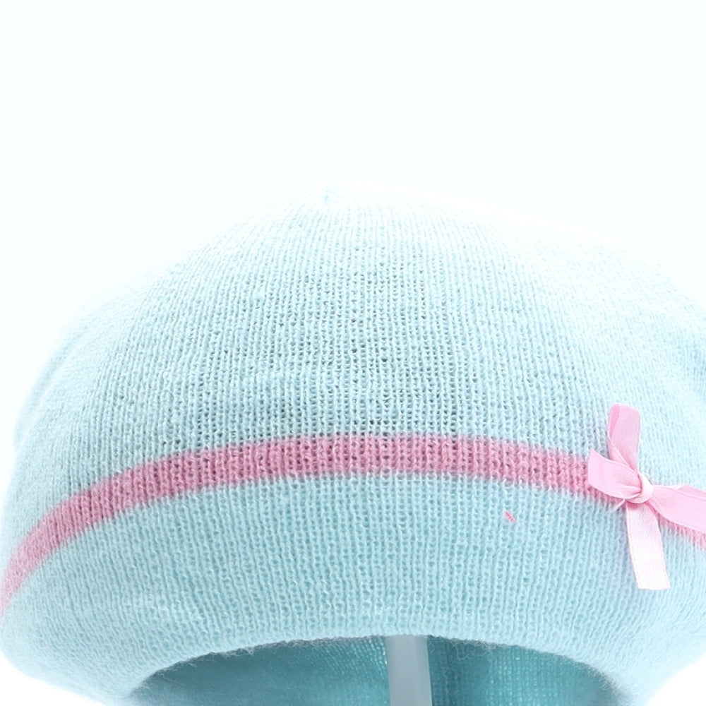 Warm & Cosy Girls Blue Acrylic Beanie One Size