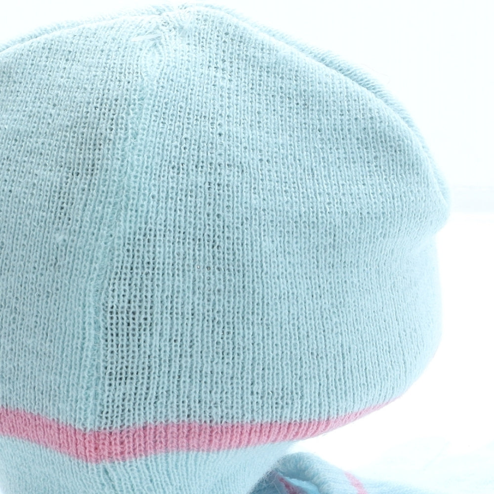 Warm & Cosy Girls Blue Acrylic Beanie One Size
