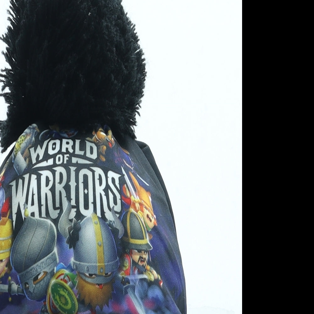 George Boys Black Polyester Bobble Hat One Size - World of Warriors