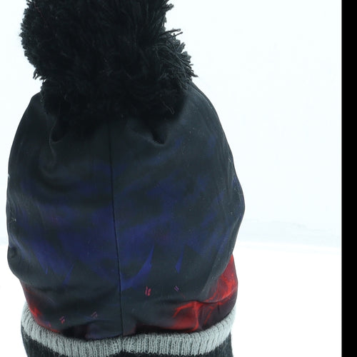 George Boys Black Polyester Bobble Hat One Size - World of Warriors
