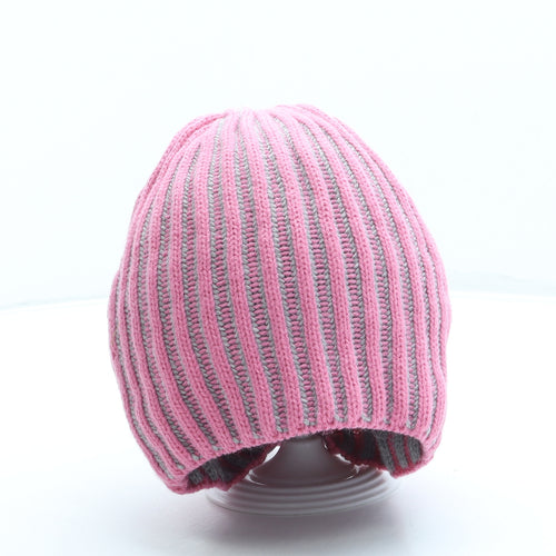 Atmosphere Womens Pink Acrylic Beanie One Size