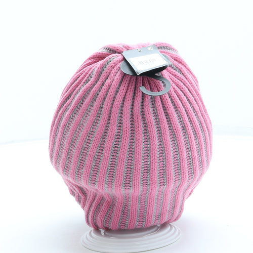 Atmosphere Womens Pink Acrylic Beanie One Size
