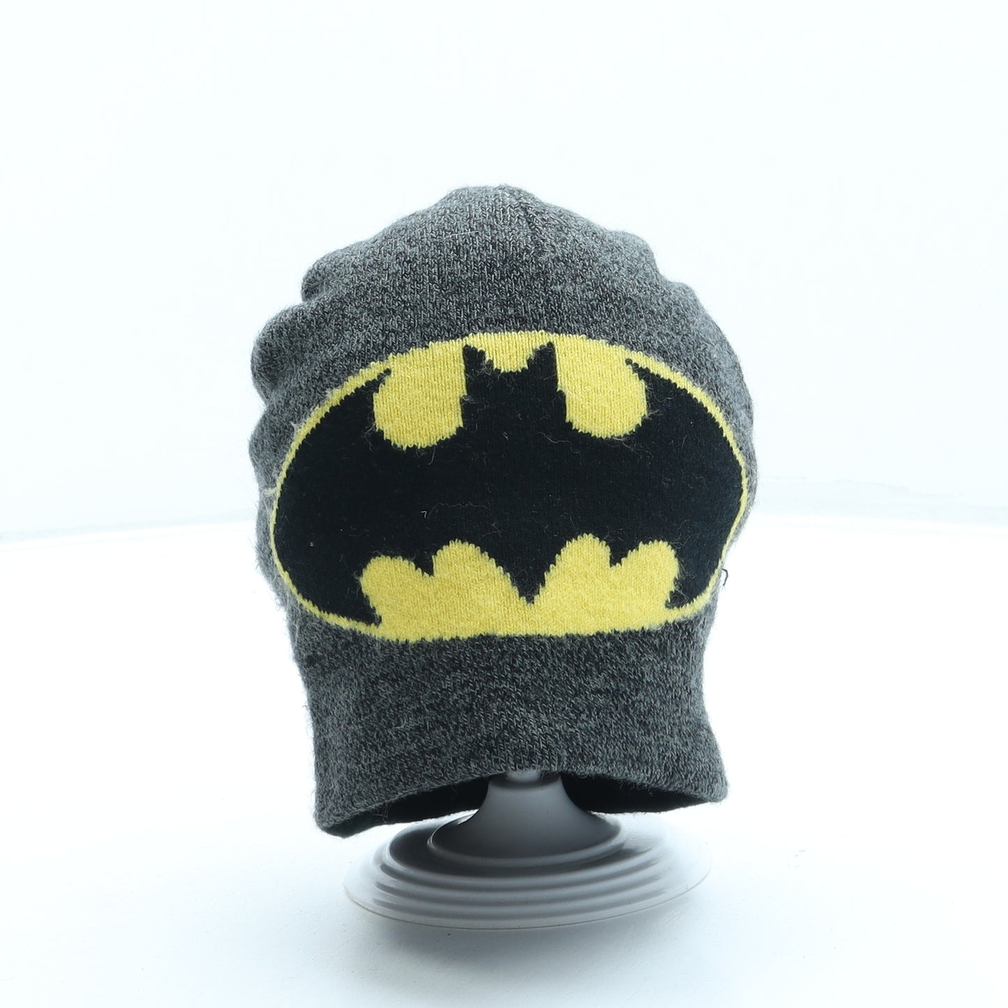 Batman Boys Grey Acrylic Beanie One Size