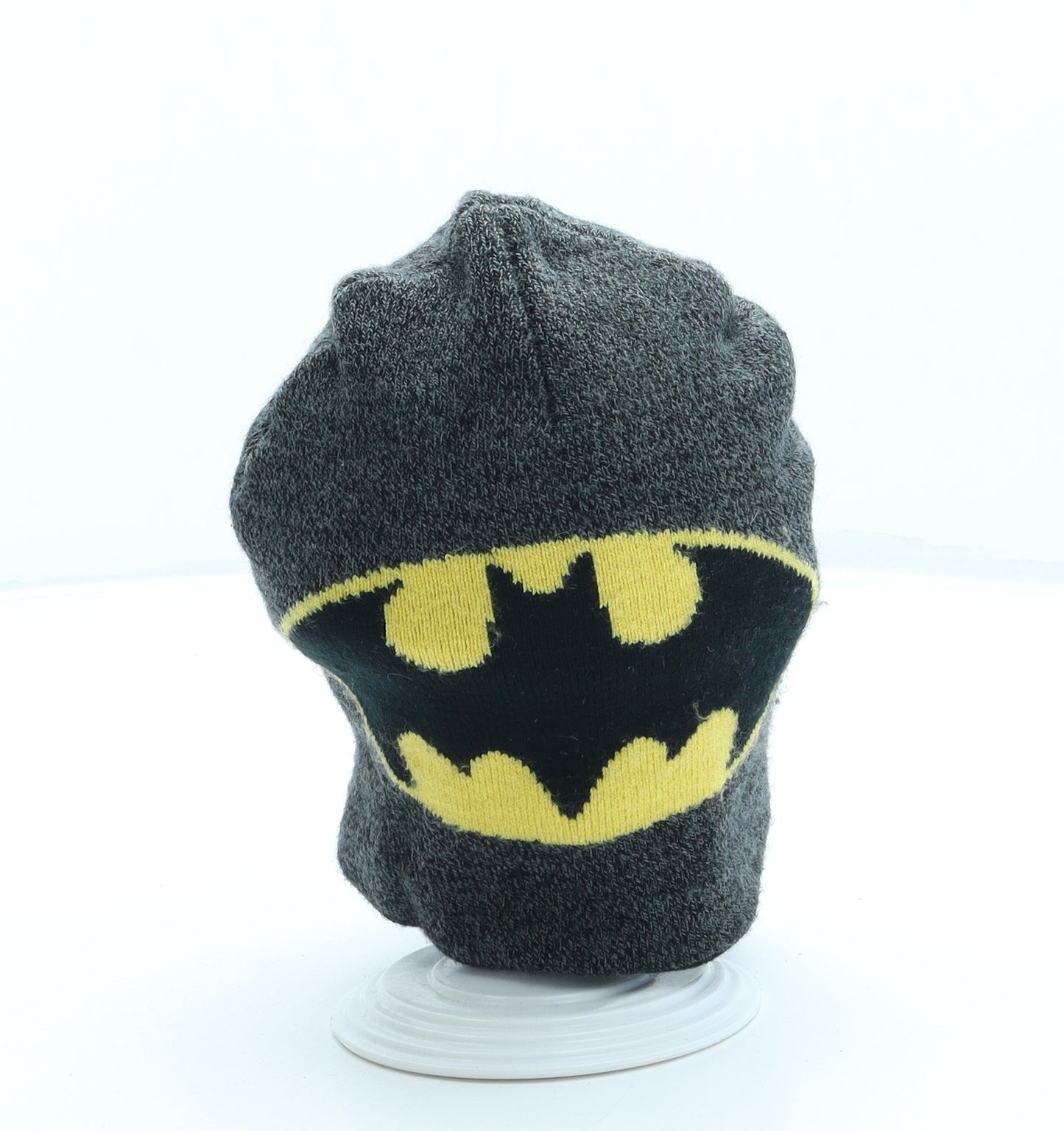 Batman Boys Grey Acrylic Beanie One Size