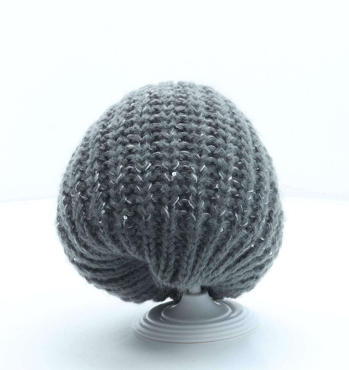 Marks and Spencer Womens Grey Acrylic Beanie One Size