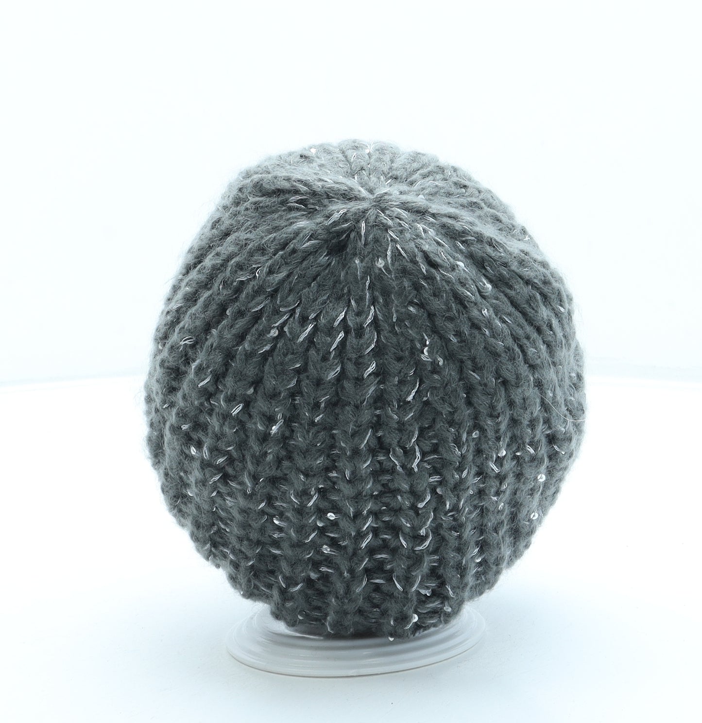 Marks and Spencer Womens Grey Acrylic Beanie One Size