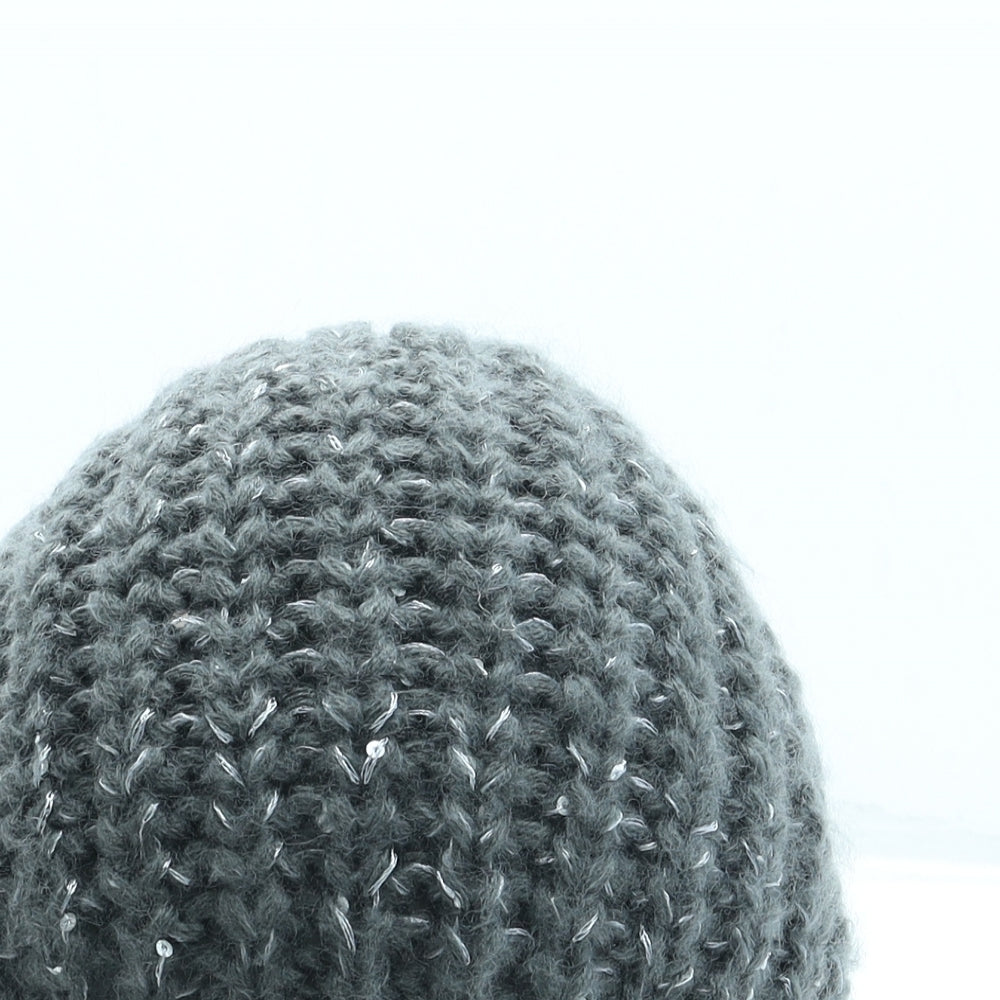 Marks and Spencer Womens Grey Acrylic Beanie One Size