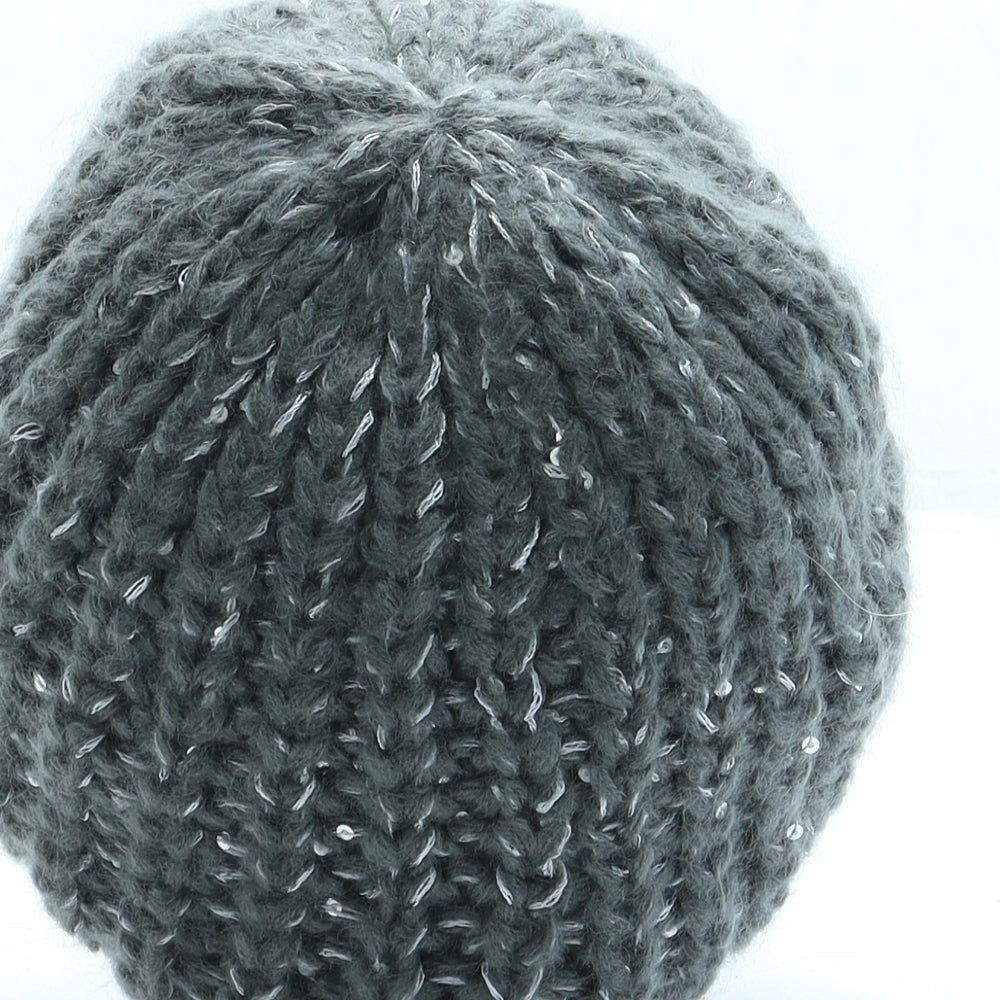 Marks and Spencer Womens Grey Acrylic Beanie One Size