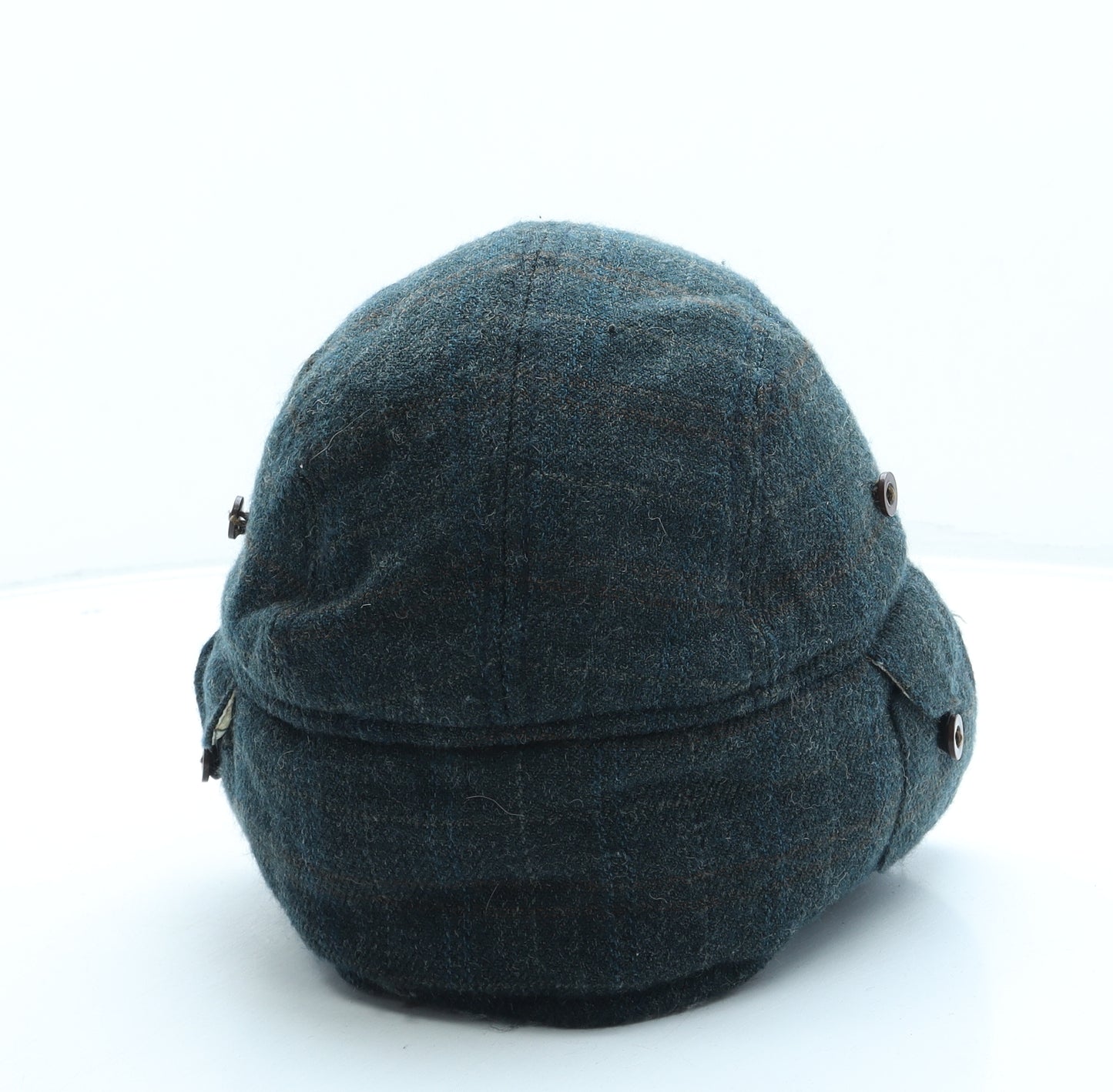 Goorin Bros Mens Blue Plaid Acrylic Trapper Hat Size M