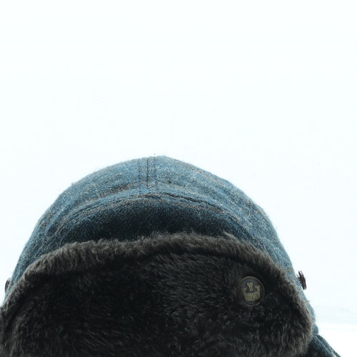 Goorin Bros Mens Blue Plaid Acrylic Trapper Hat Size M