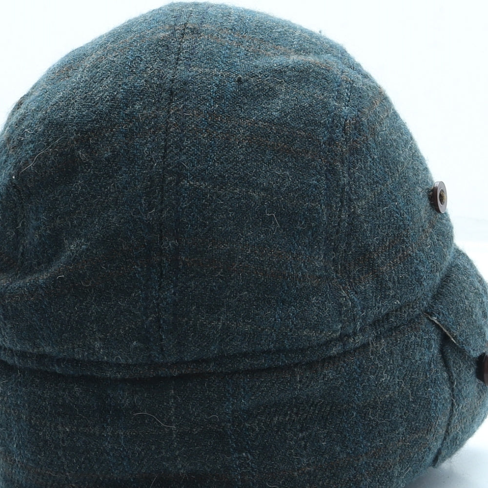 Goorin Bros Mens Blue Plaid Acrylic Trapper Hat Size M