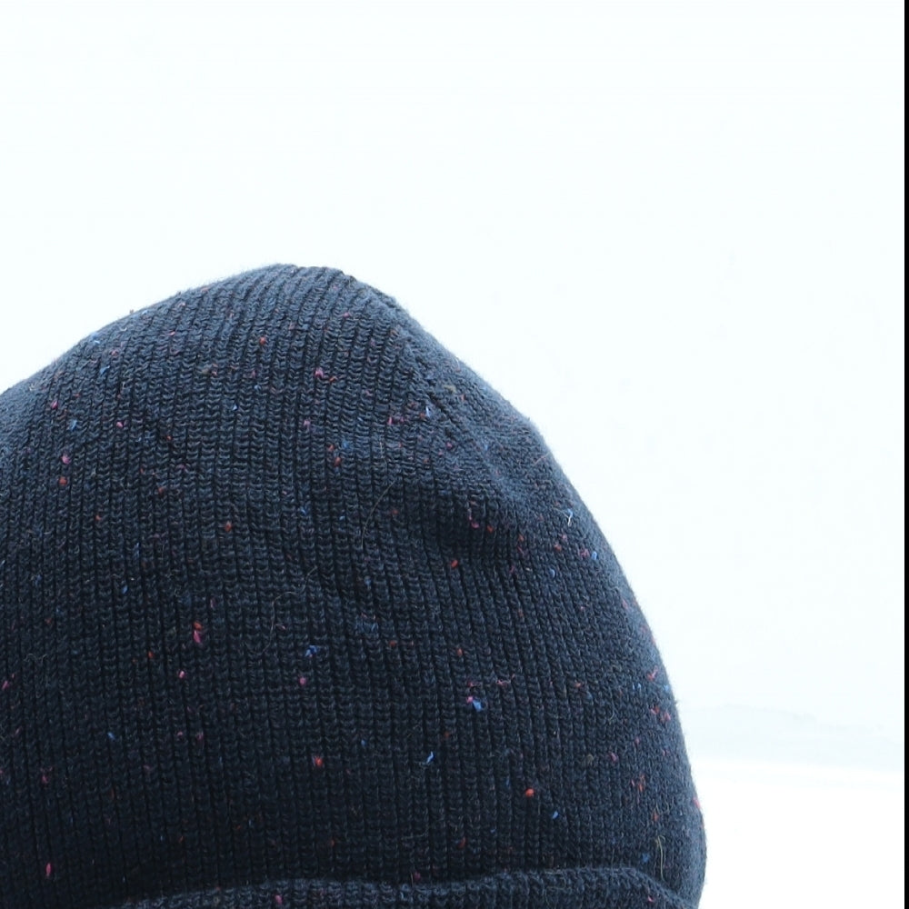 Superdry Womens Blue Cotton Beanie One Size