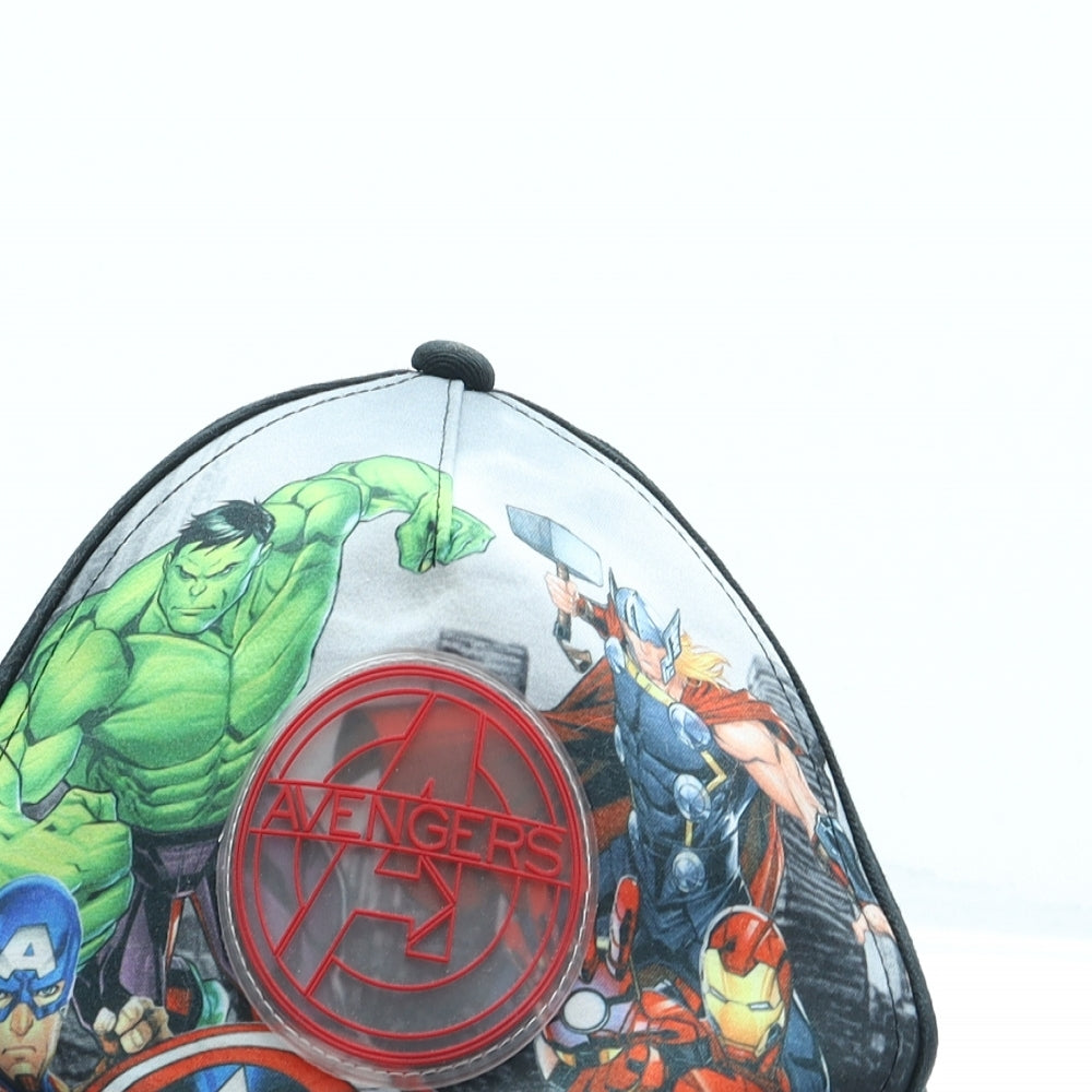 George Boys Black Geometric Cotton Snapback One Size - Avengers