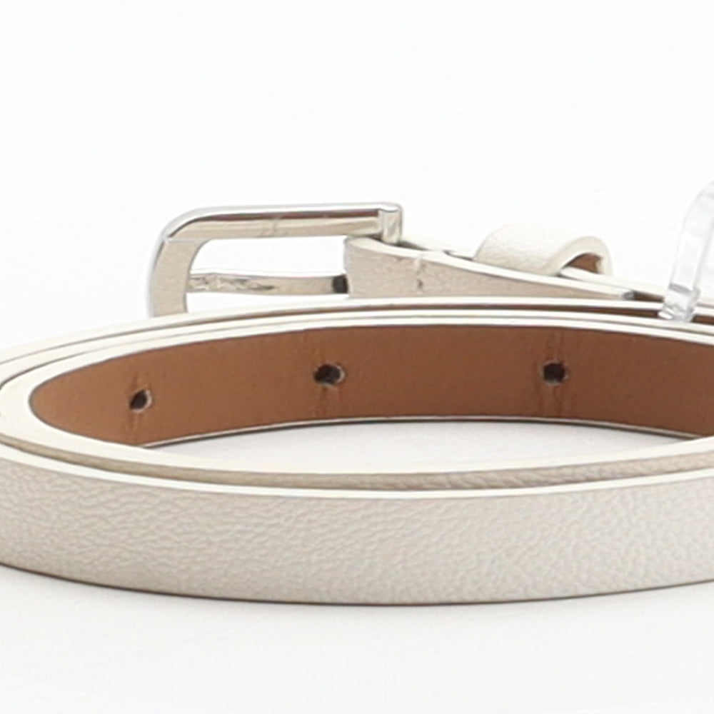 Marks and Spencer Womens White Synthetic Waist Belt Belt Size S