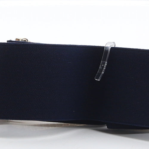 Savida Womens Blue Solid Elastane Waist Belt Belt Size S