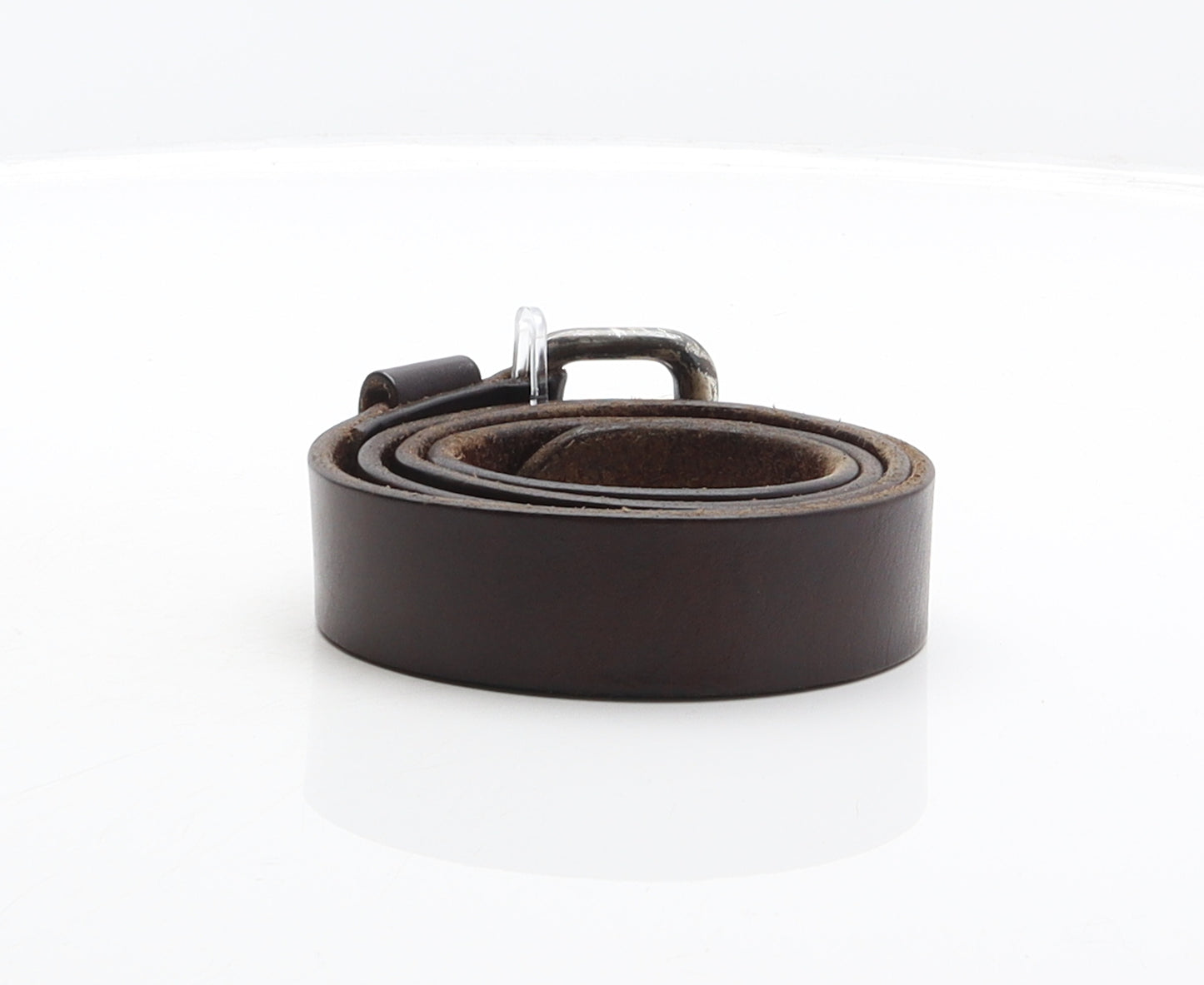 Nautica Mens Brown Solid Leather Dress Belt Belt Size 42