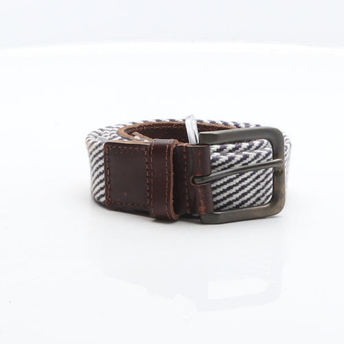 Fatface Mens Multicoloured Striped Cotton Braided/Woven Belt Belt Size L