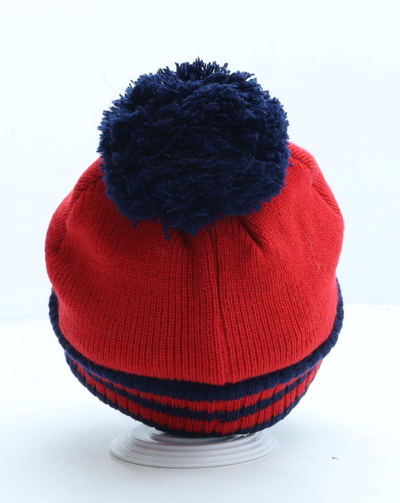 Spiderman Boys Red Acrylic Bobble Hat One Size