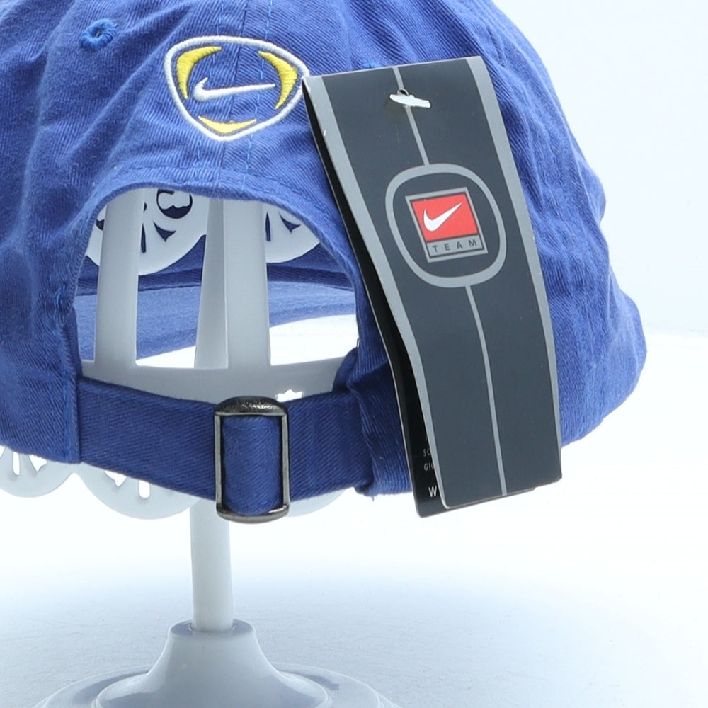 Nike Mens Blue Cotton Baseball Cap One Size - Leeds United