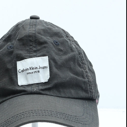 Calvin Klein Womens Black Cotton Baseball Cap One Size