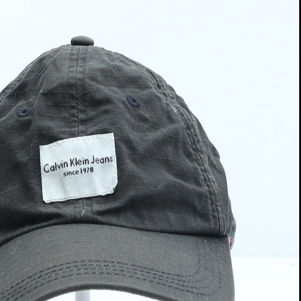 Calvin Klein Womens Black Cotton Baseball Cap One Size