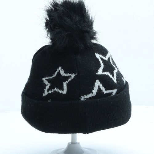George Boys Black Geometric Acrylic Bobble Hat One Size - Star Wars