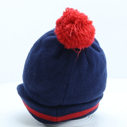 BoysFun Boys Blue Acrylic Bobble Hat One Size - Dinosaur