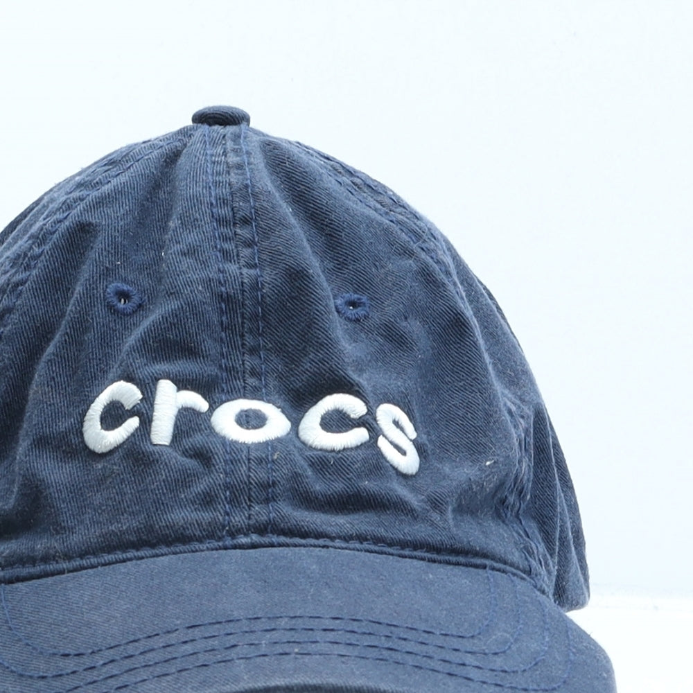 Crocs Boys Blue Cotton Baseball Cap One Size