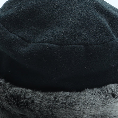 Preworn Womens Black Polyester Cloche One Size