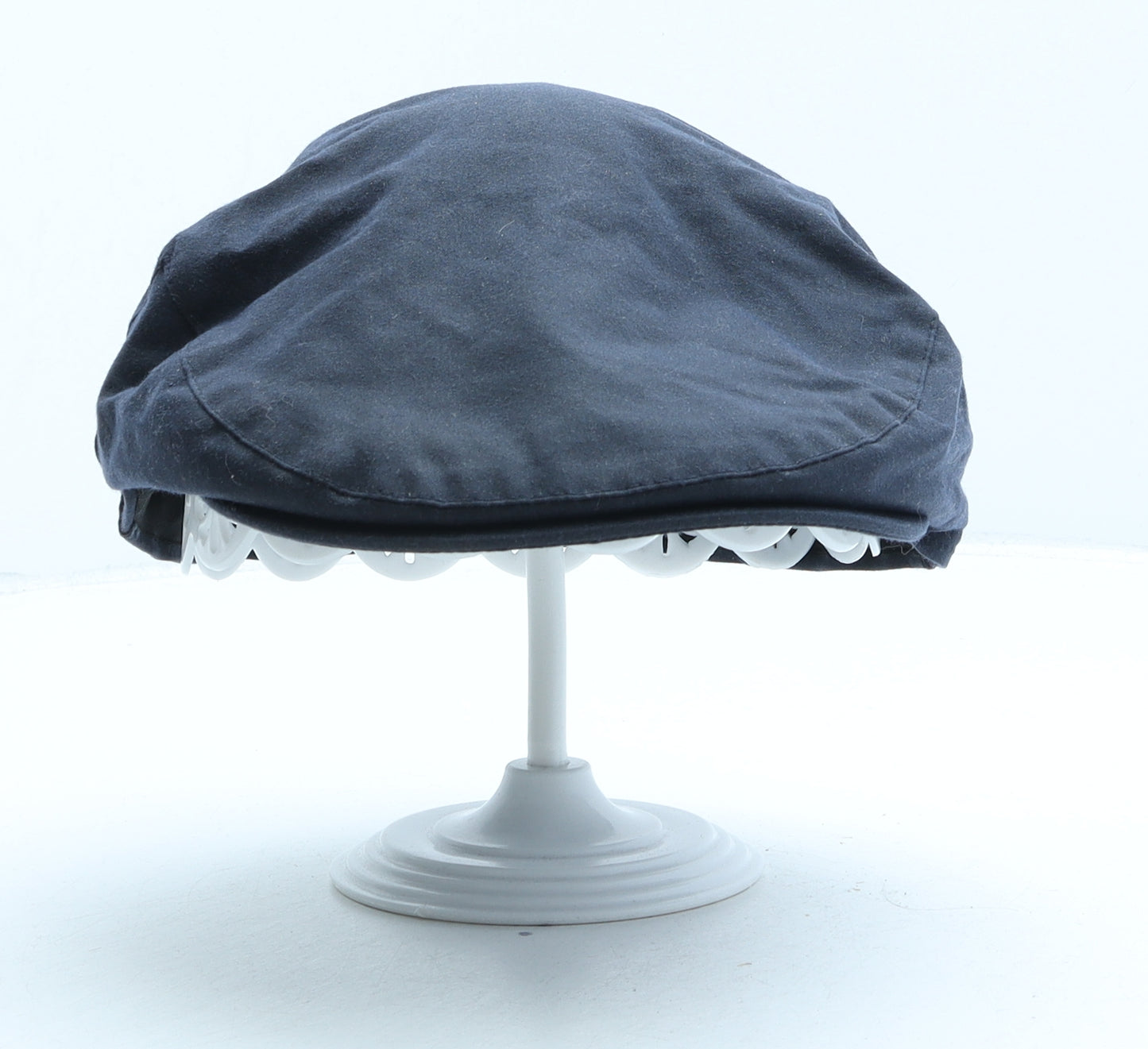 P.G. Field Mens Blue Cotton Flat Cap Size M - Wax Coated