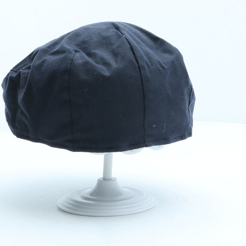 P.G. Field Mens Blue Cotton Flat Cap Size M - Wax Coated