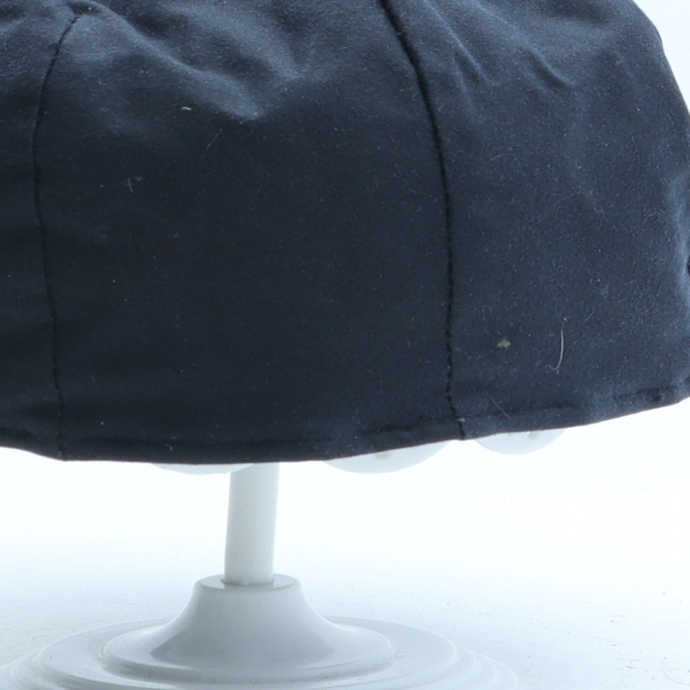 P.G. Field Mens Blue Cotton Flat Cap Size M - Wax Coated