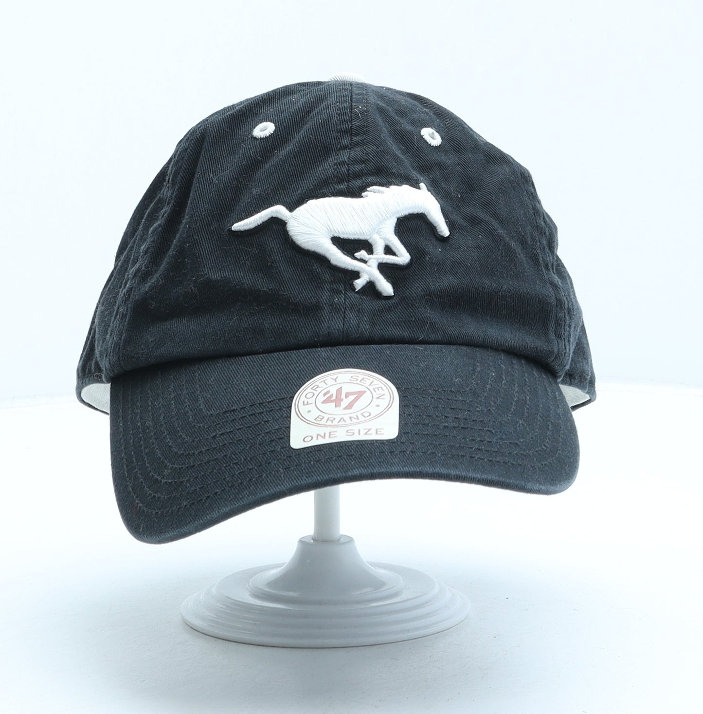 Forty Seven Mens Black Cotton Baseball Cap One Size - Calgary Stampeders