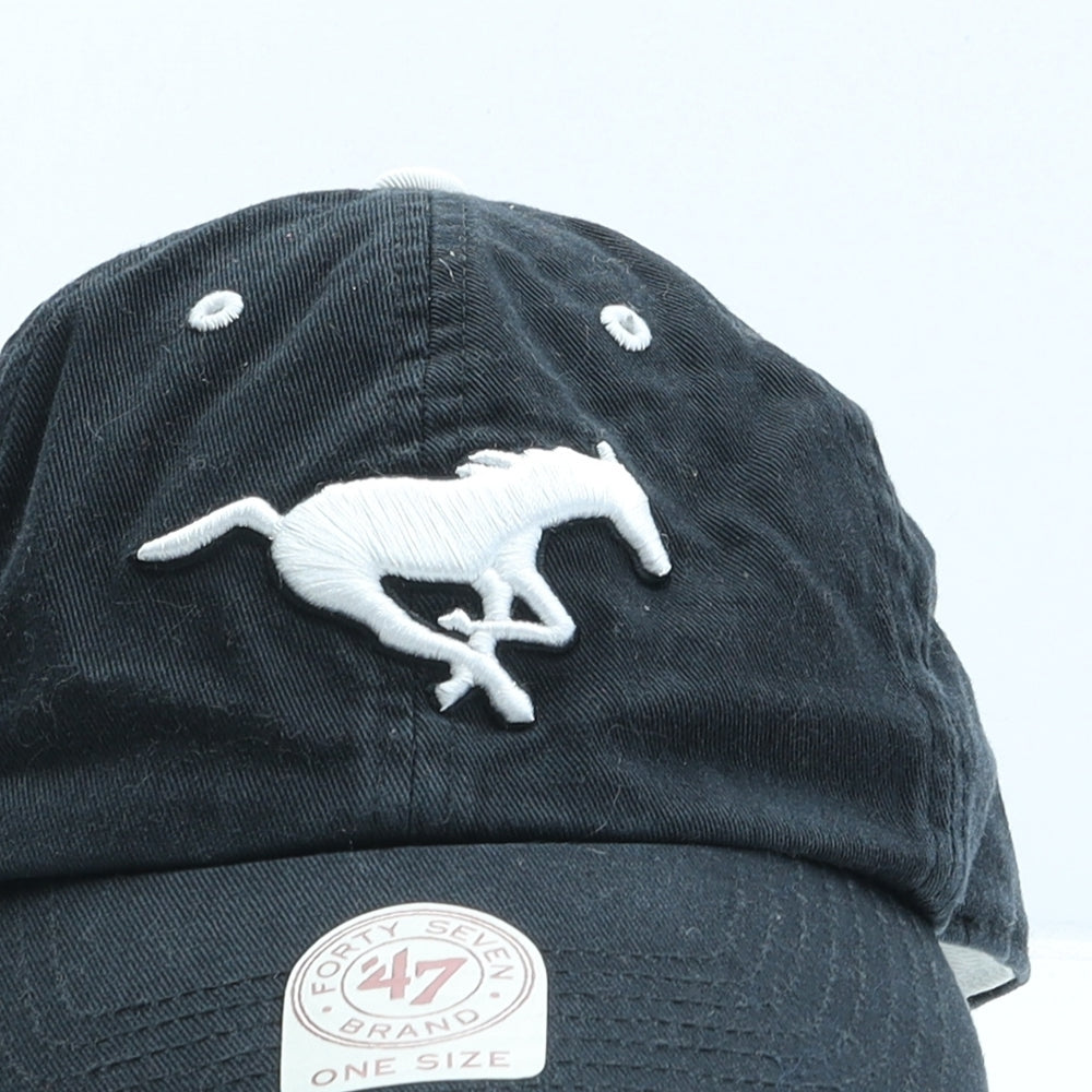Forty Seven Mens Black Cotton Baseball Cap One Size - Calgary Stampeders