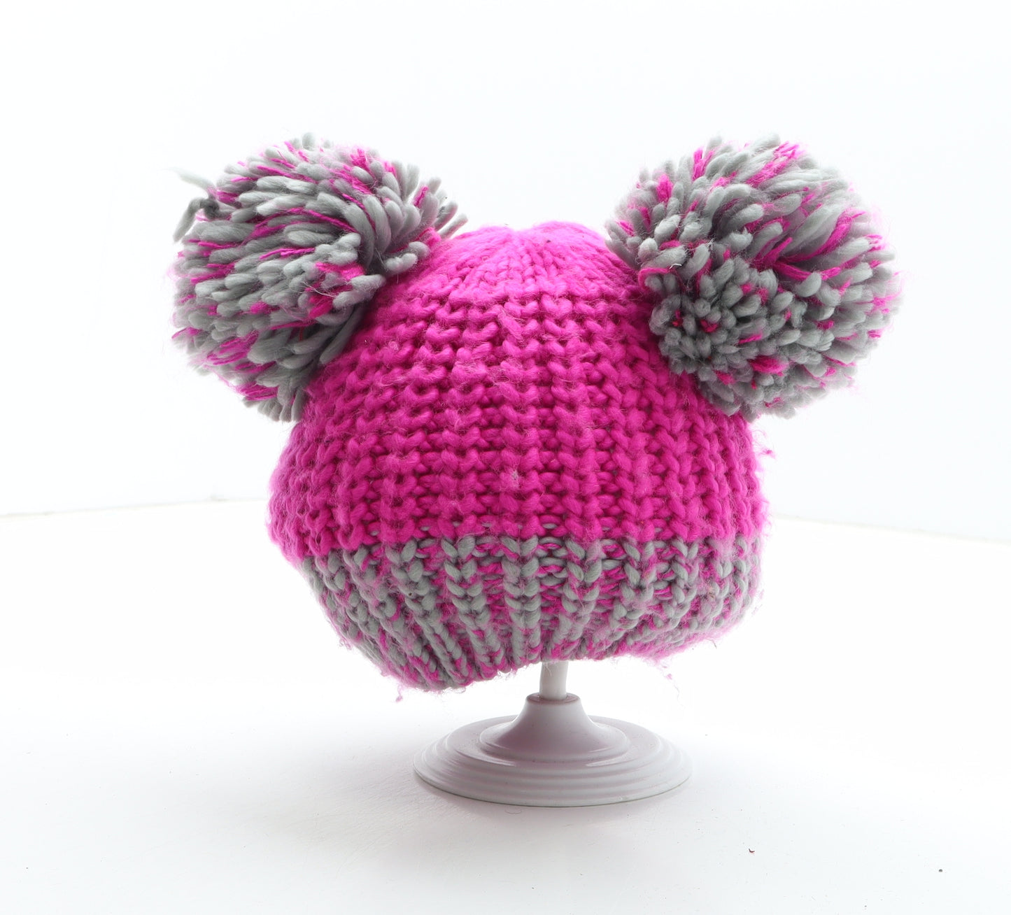 Mountain Warehouse Womens Pink Acrylic Bobble Hat One Size