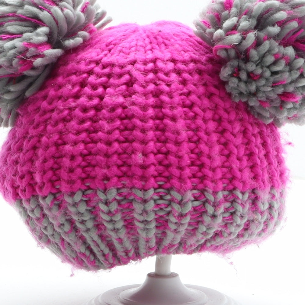 Mountain Warehouse Womens Pink Acrylic Bobble Hat One Size