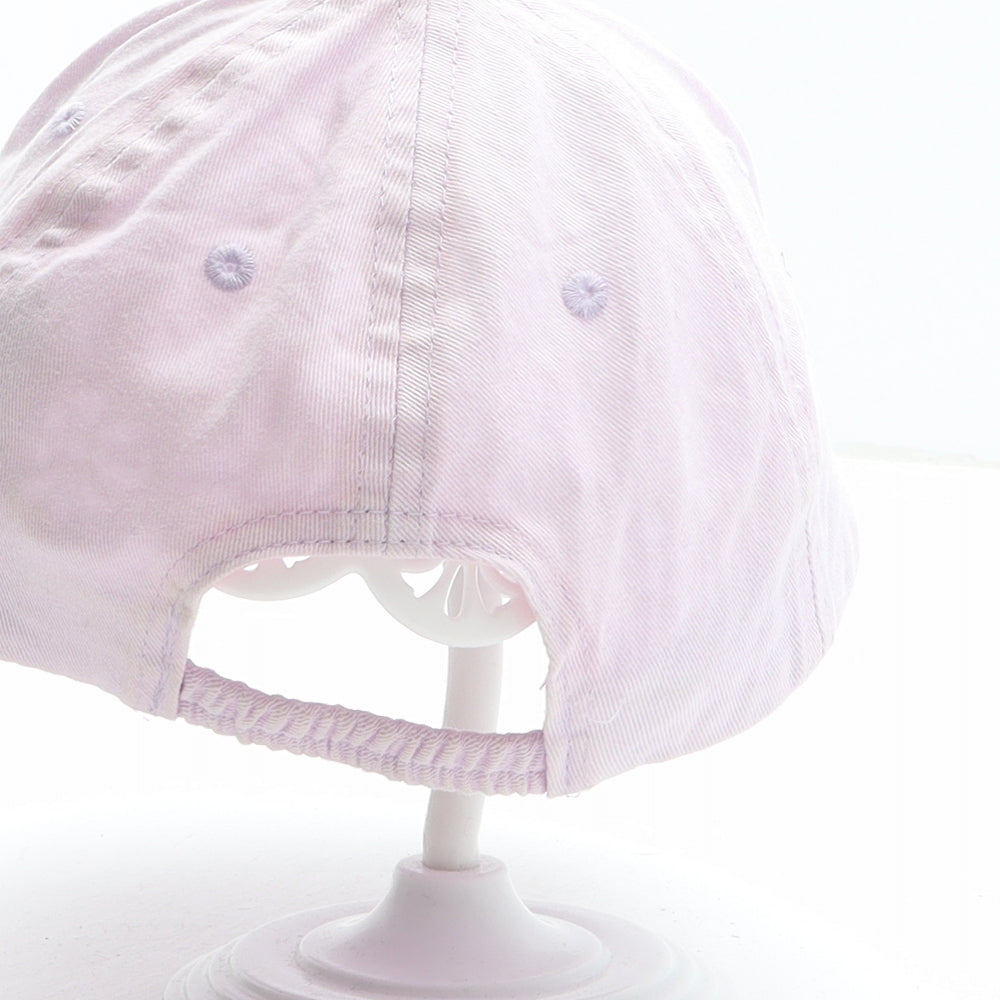 F&F Girls Pink Cotton Baseball Cap One Size - Rainbow