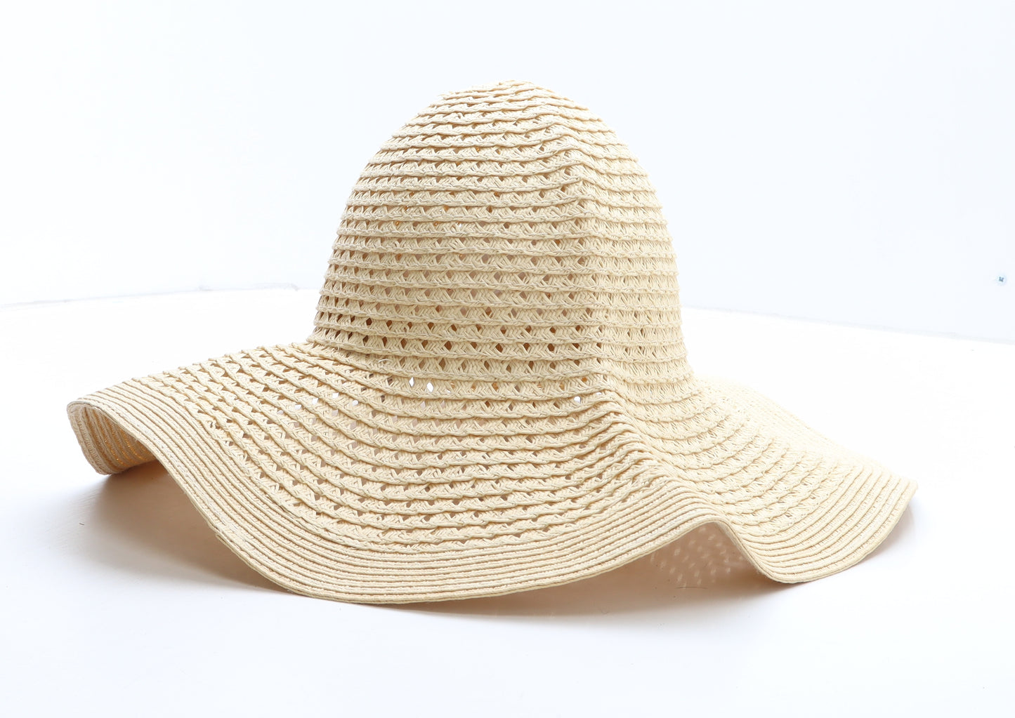 Accessorize Womens Beige Paper Sun Hat One Size