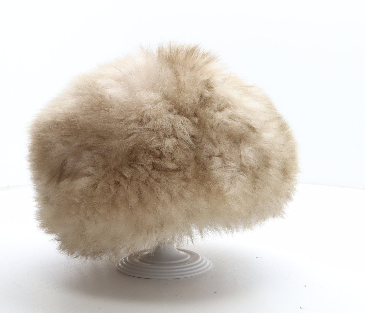 Preworn Womens Beige Polyester Cossack One Size - Faux Fur