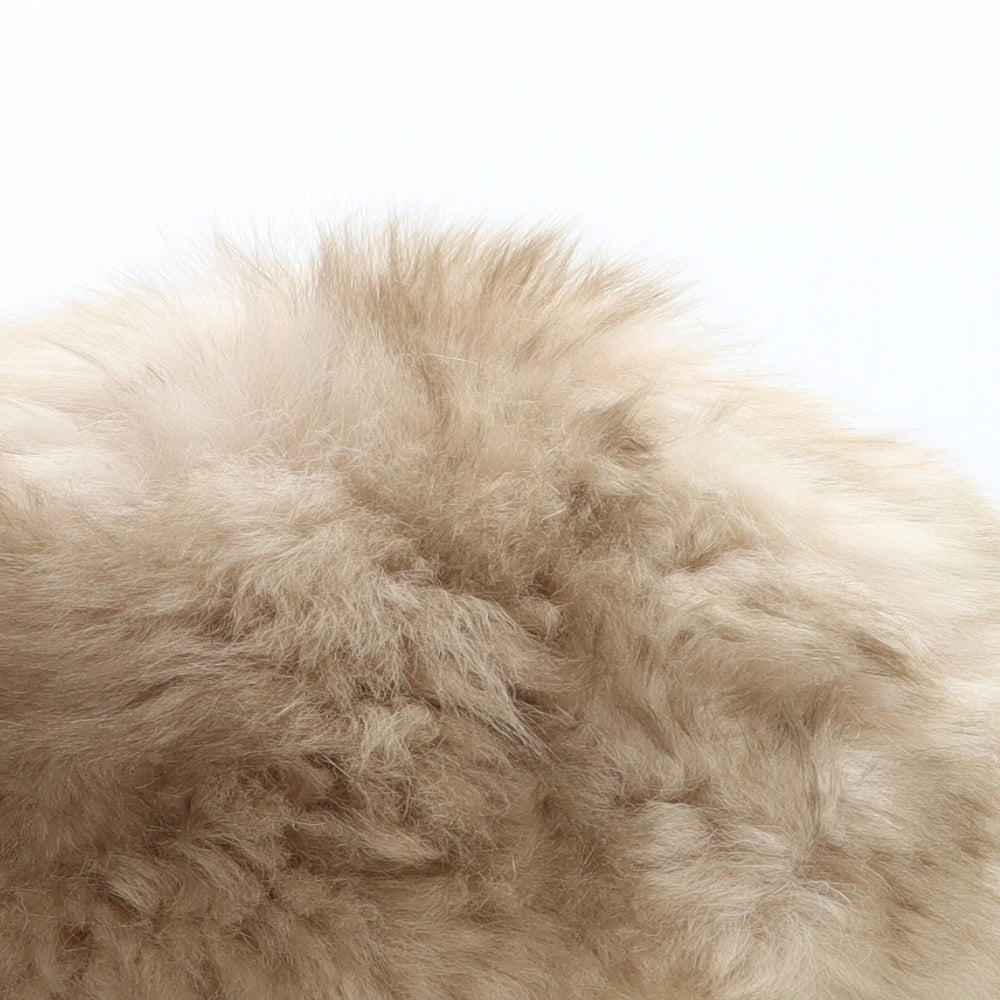 Preworn Womens Beige Polyester Cossack One Size - Faux Fur