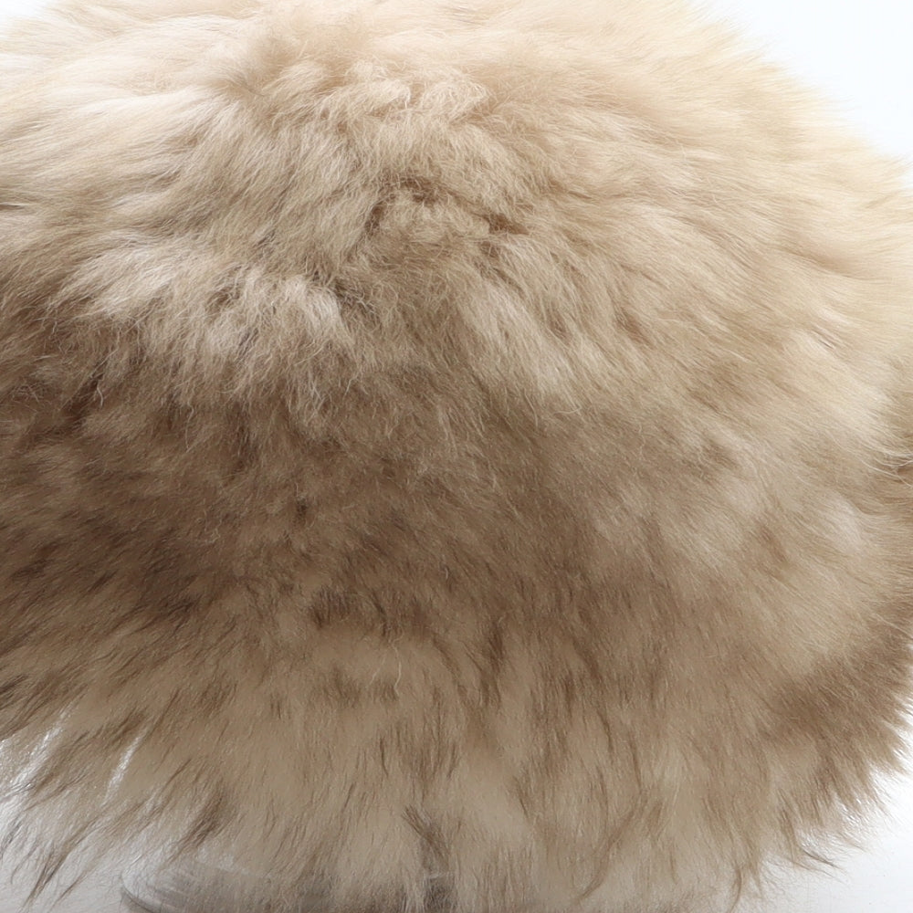 Preworn Womens Beige Polyester Cossack One Size - Faux Fur