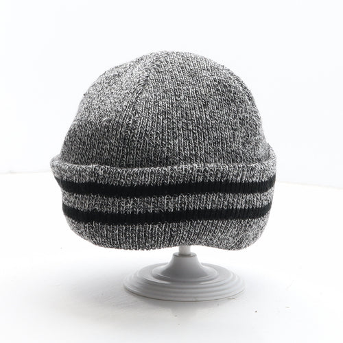 Pep&Co Mens Grey Acrylic Beanie One Size
