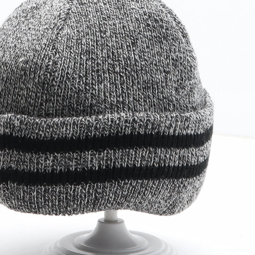 Pep&Co Mens Grey Acrylic Beanie One Size