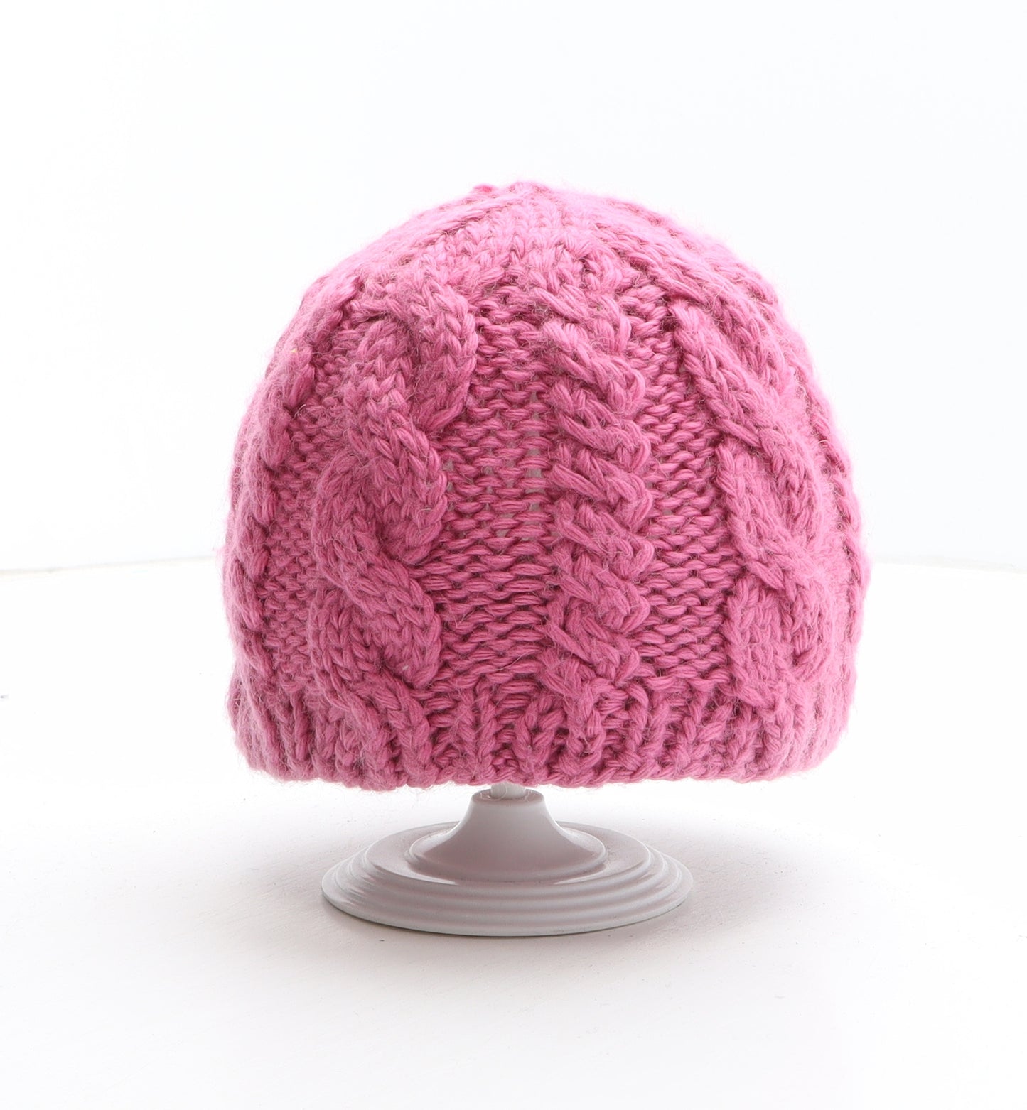 The North Face Womens Pink Wool Beanie One Size - Unisex